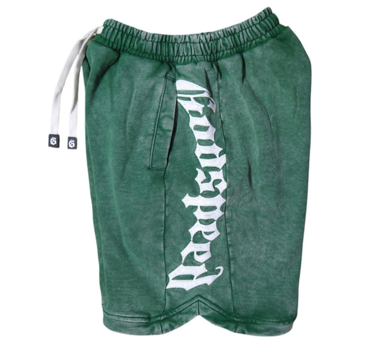 GODSPEED COURTSIDE GREEN WASH SHORTS