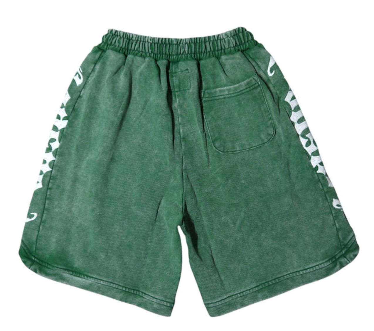 GODSPEED COURTSIDE GREEN WASH SHORTS