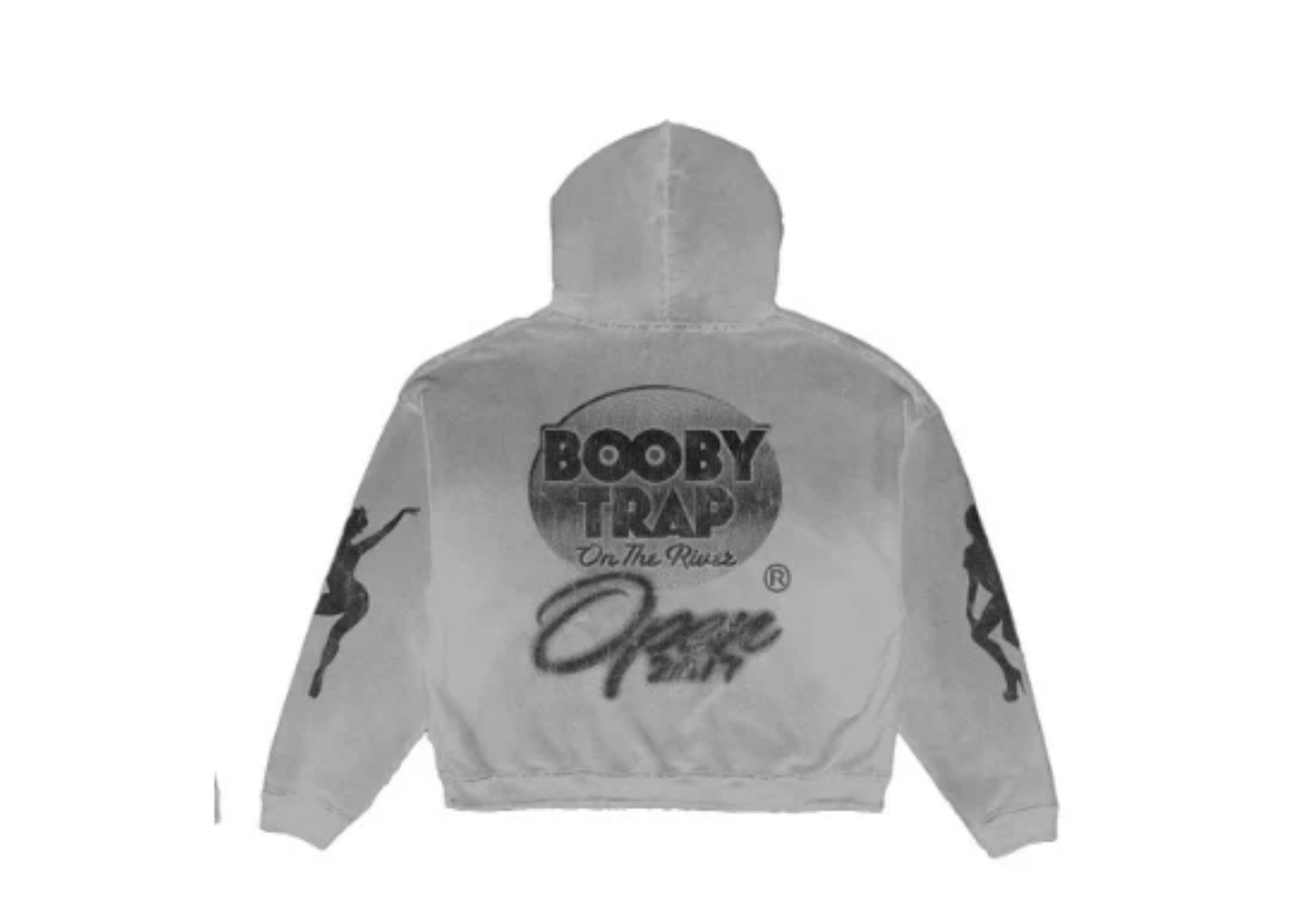 TRIPLE SEVENS BOOBY TRAP LOGO HOODIE GREY