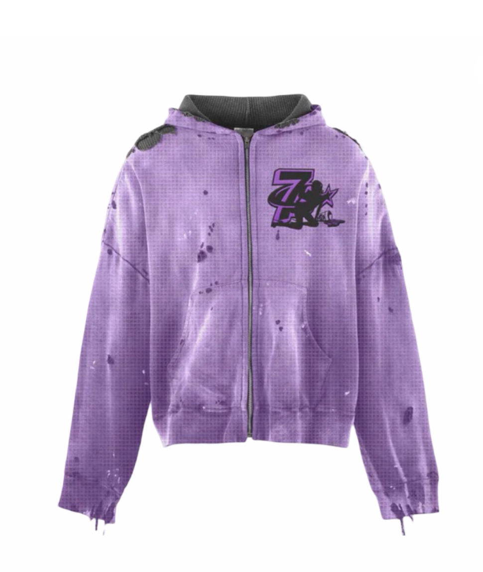 TRIPLE SEVENS TRAP REVERSIBLE ZIP UP HOODIE