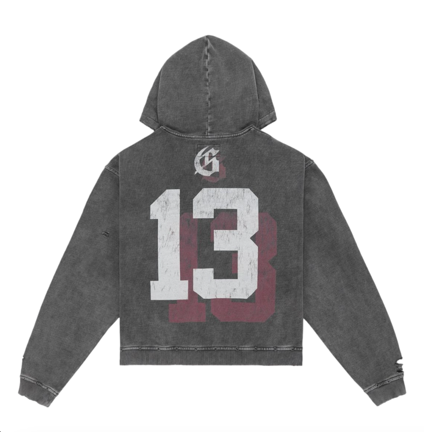 GODSPEED SEEING DOUBLE GREY WASH HOODIE
