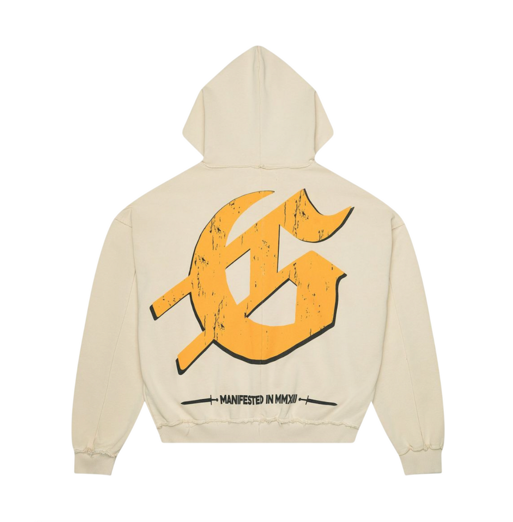 GODSPEED CHROME LIBERTY ZIP UP BONE HOODIE