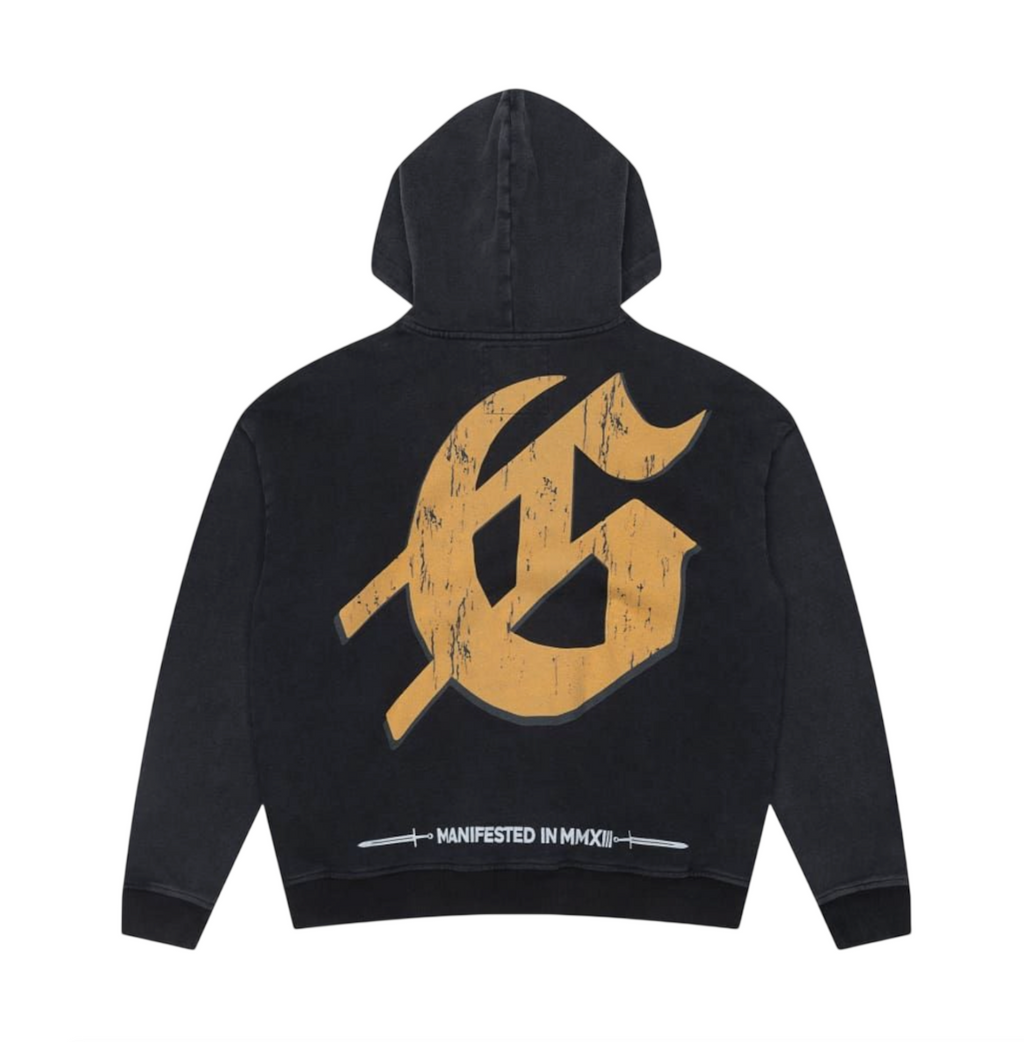 GODSPEED CHROME LIBERTY ZIP UP BLACK HOODIE