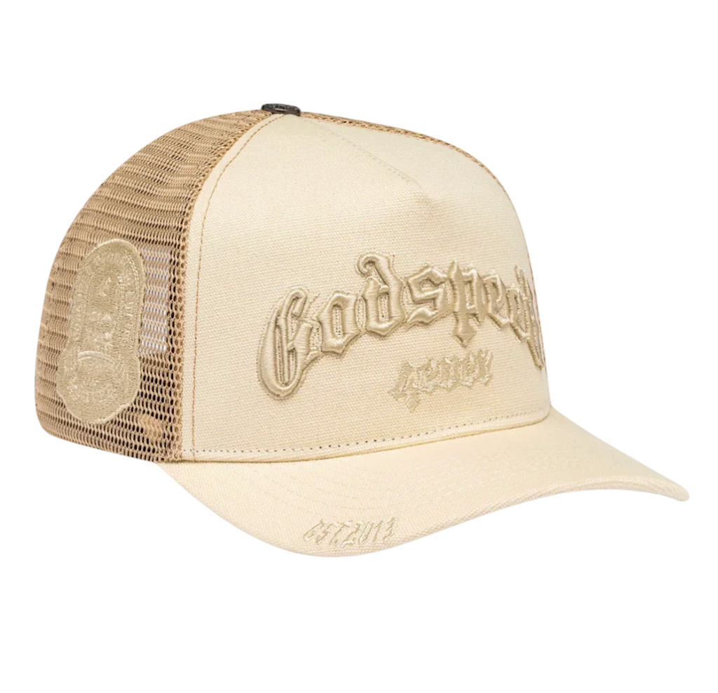GODSPEED FOREVER TRUCKER HAT BONE