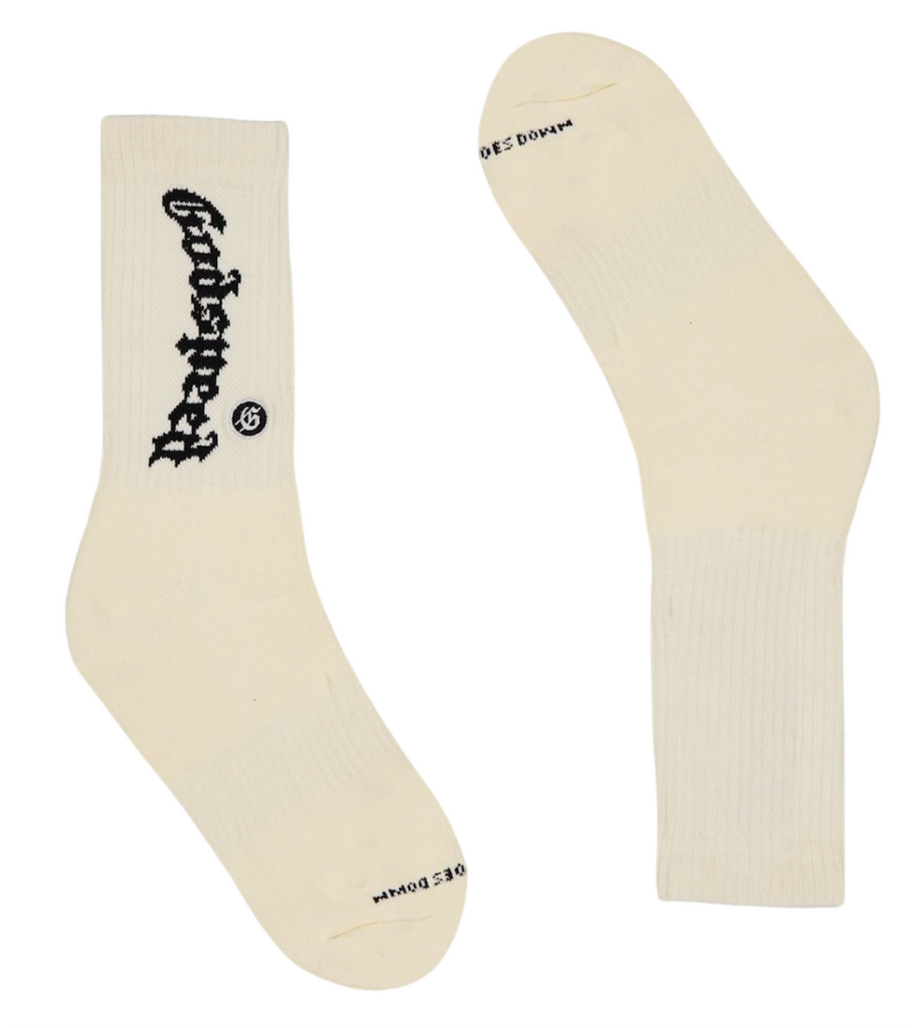 GODSPEED OG LOGO SOCK BONE