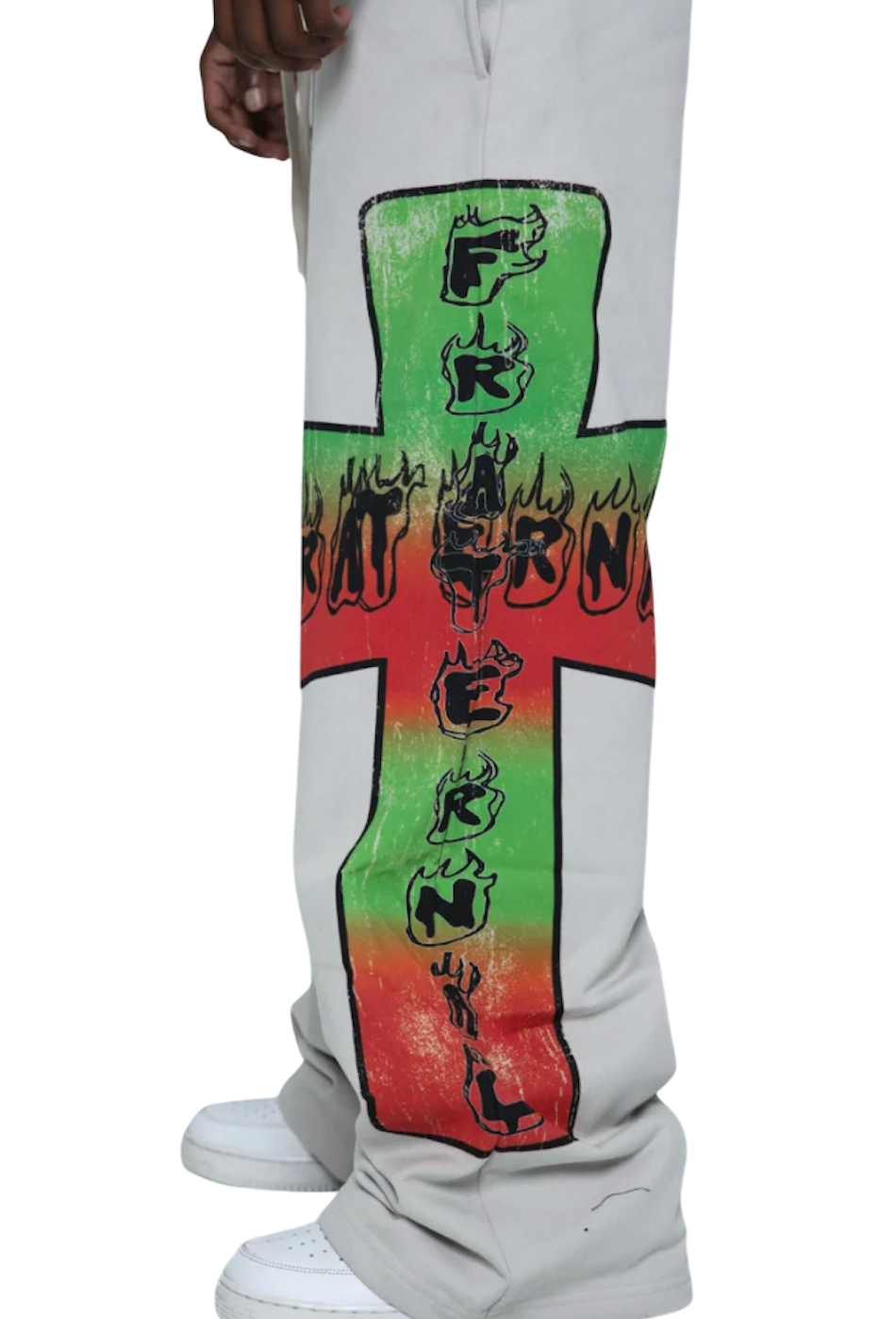 FRATERNAL GREY BLAZE OF FAITH PANTS
