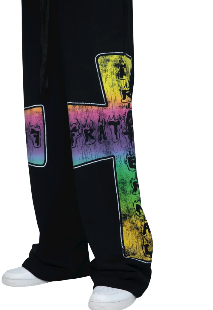 FRATERNAL BLACK BLAZE OF FAITH PANTS