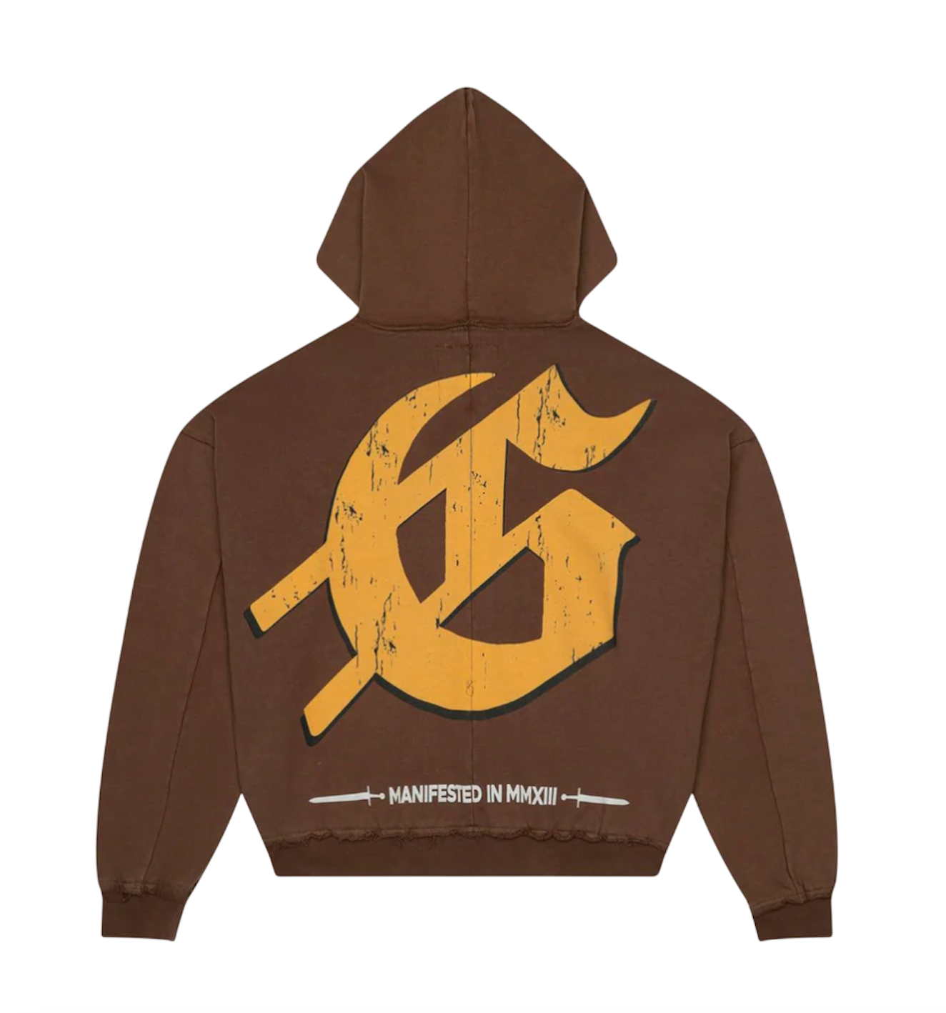 GODSPEED CHROME LIBERTY ZIP UP BROWN HOODIE