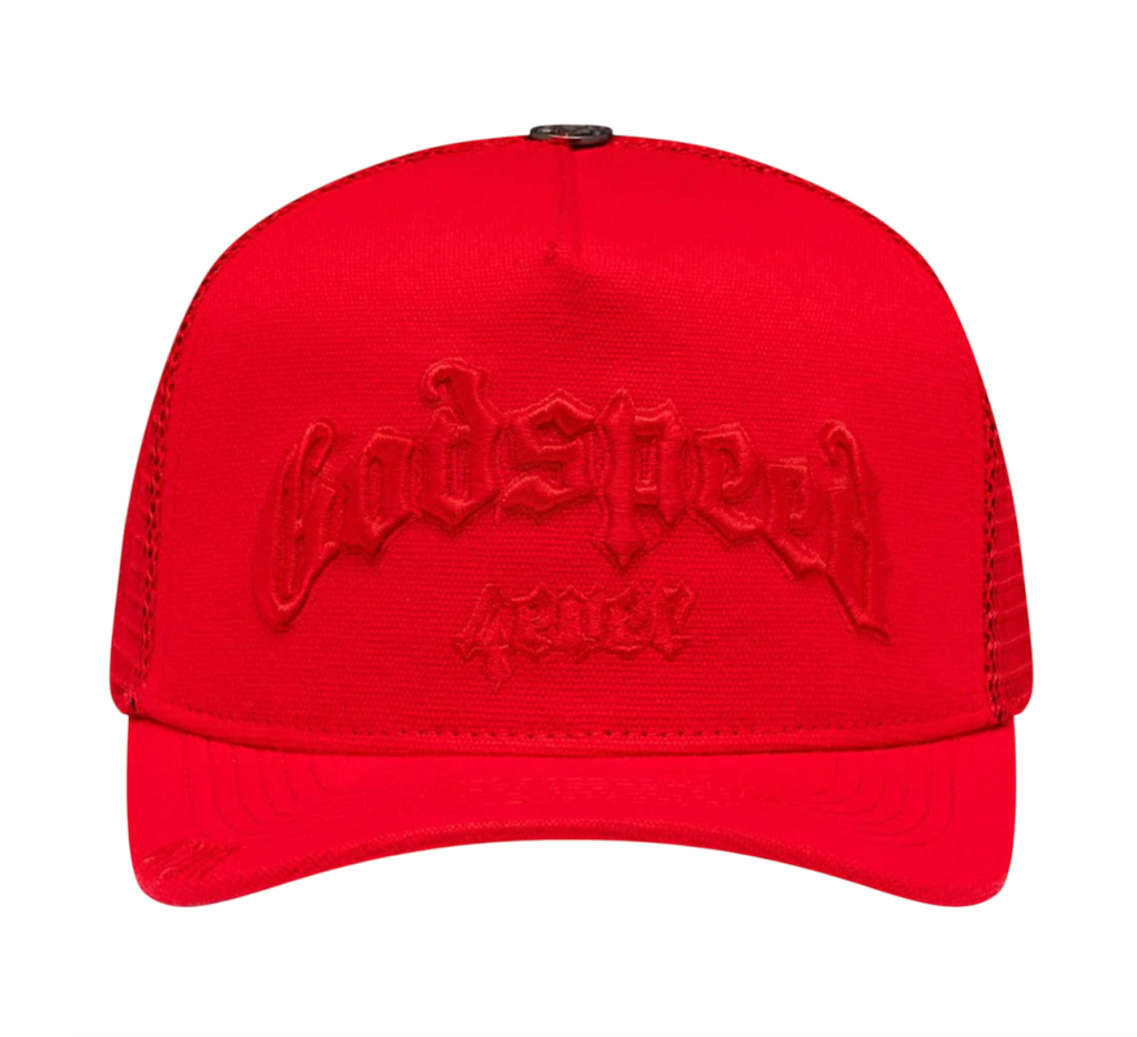 GODSPEED FOREVER RED TRUCKER HAT
