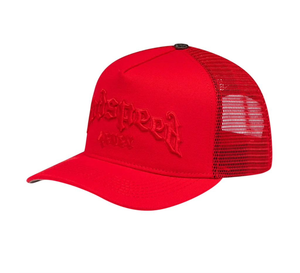 GODSPEED FOREVER RED TRUCKER HAT