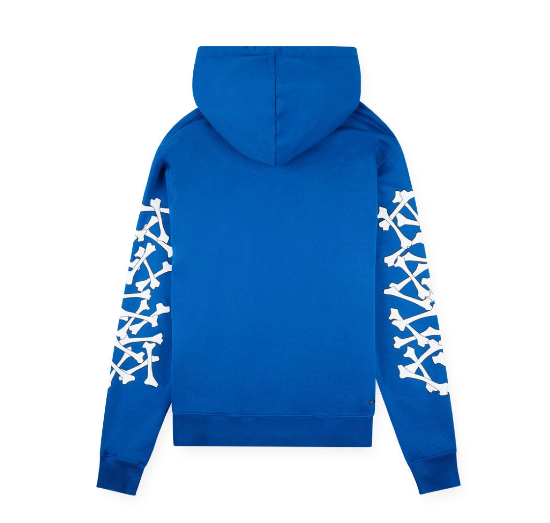 AMIRI BONES STACKED BLUE HOODIE