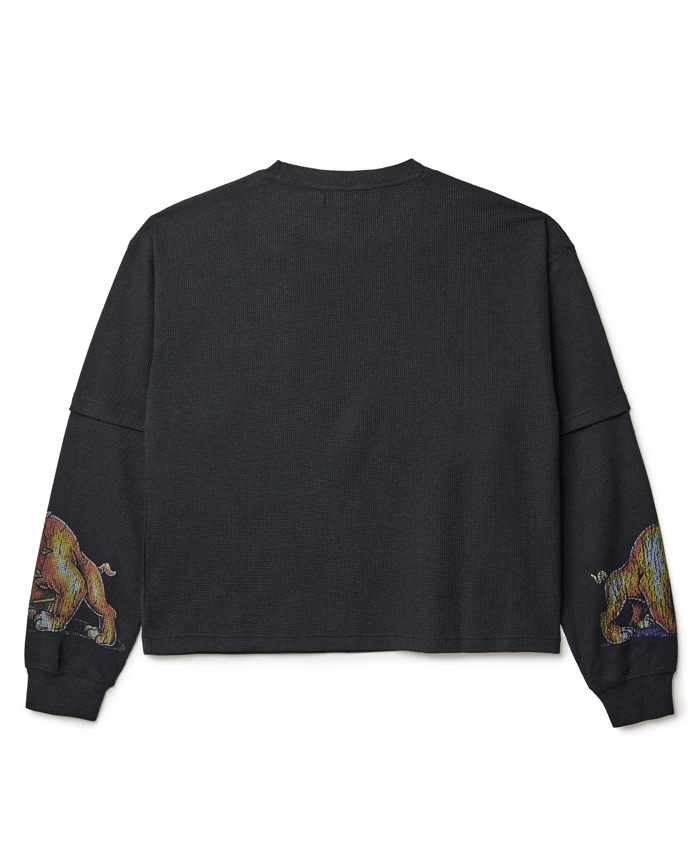 VALE FOREVER WAR DOG THERMAL BLACK LONGSLEEVE