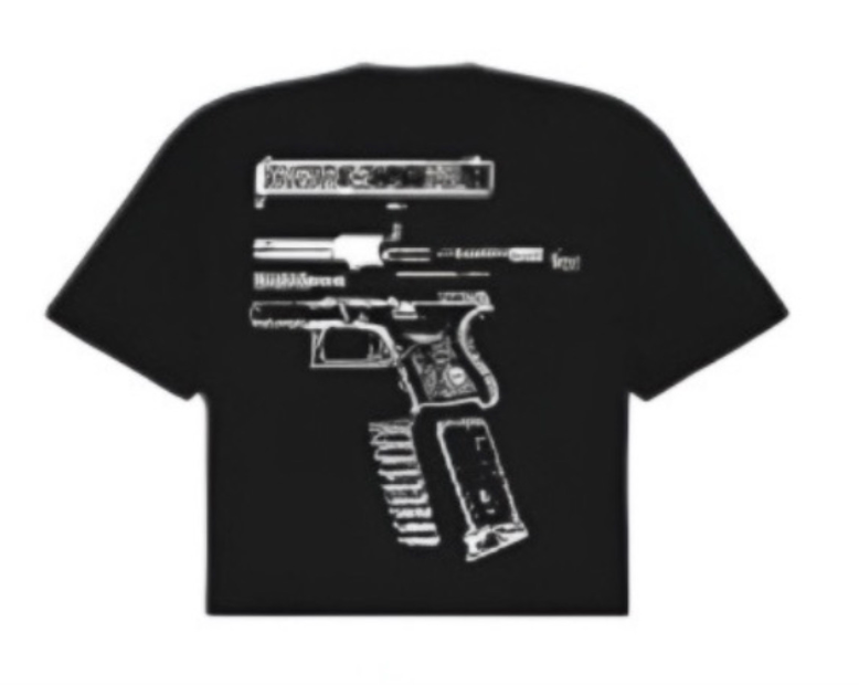 IN GLOCK WE TRUST BLACK / WHITE TEE