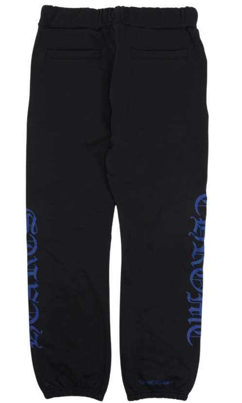 CHROME HEARTS HORSE SHOE LOGO SWEATPANTS BLACK/BLUE