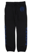 CHROME HEARTS HORSE SHOE LOGO SWEATPANTS BLACK/BLUE