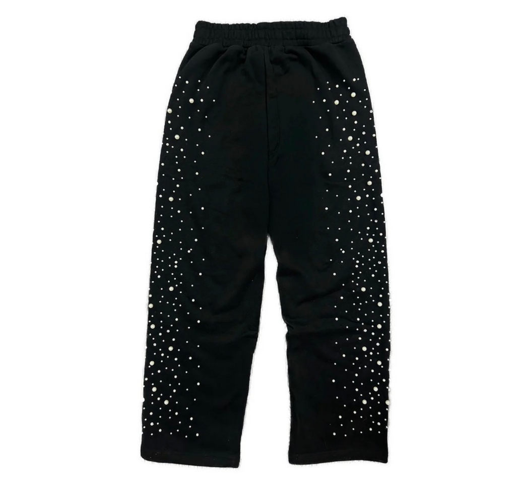 MIXED EMOTION PEARL BLACK SWEATPANTS