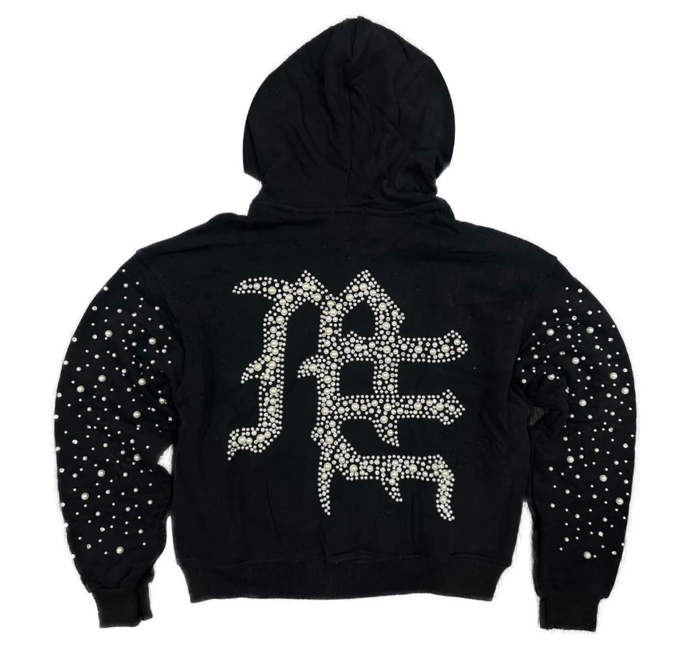 MIXED EMOTION PEARL BLACK HOODIE