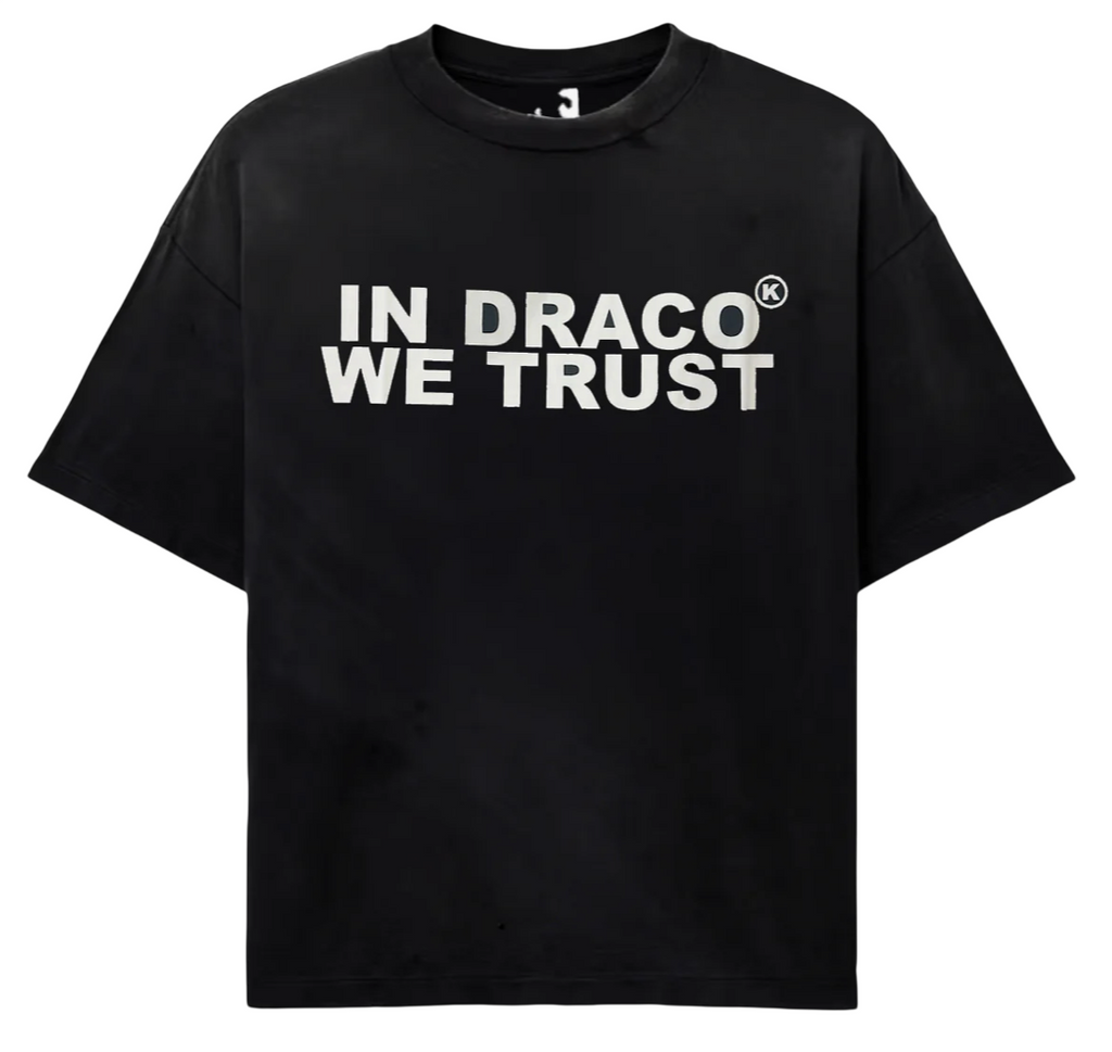 IN DRACO WE TRUST BLACK / WHITE TEE