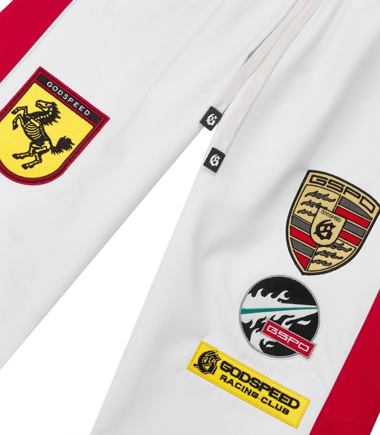 GODSPEED GRC WHITE TRACK PANTS