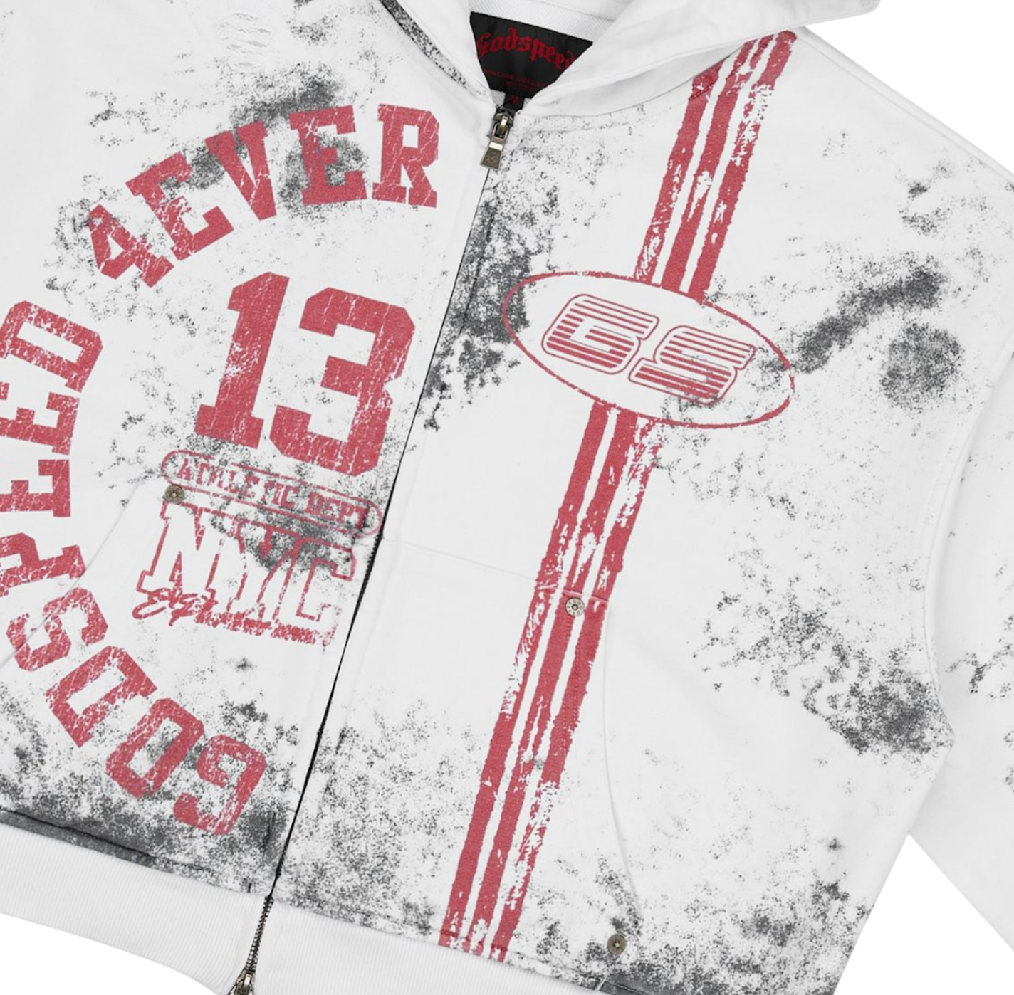 GODSPEED ROADSTER DIRTY WHITE ZIP UP