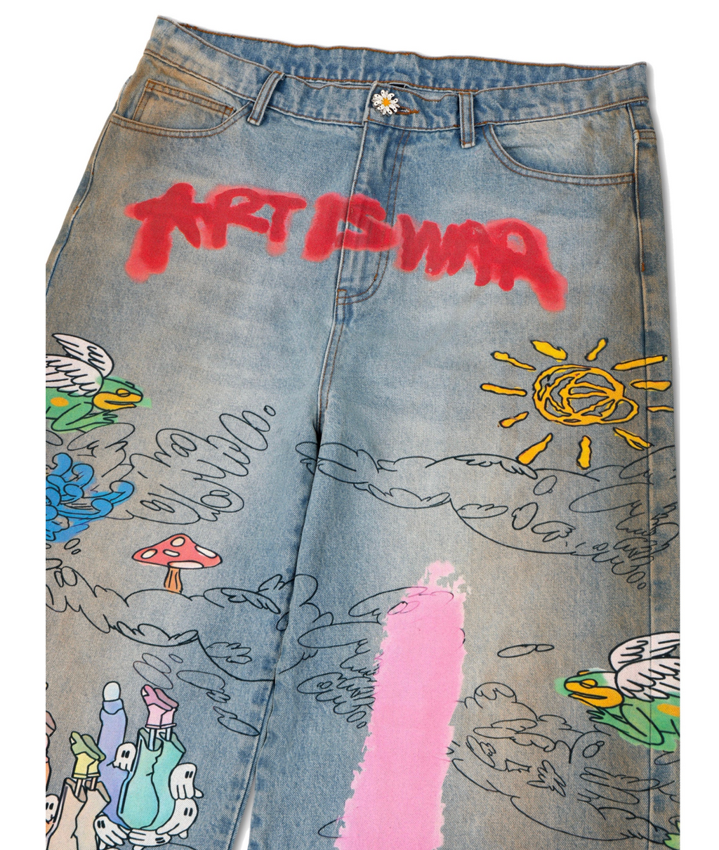 WNTD ART IS WAR PAINTER PANTS
