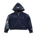ROUGHPLAY CAMO SLEEVE HOODIE (NVY)