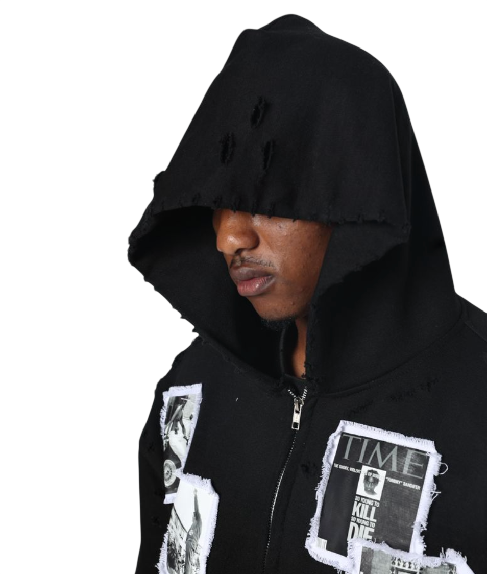 FRATERNAL BLACK WATTBA HOODIE