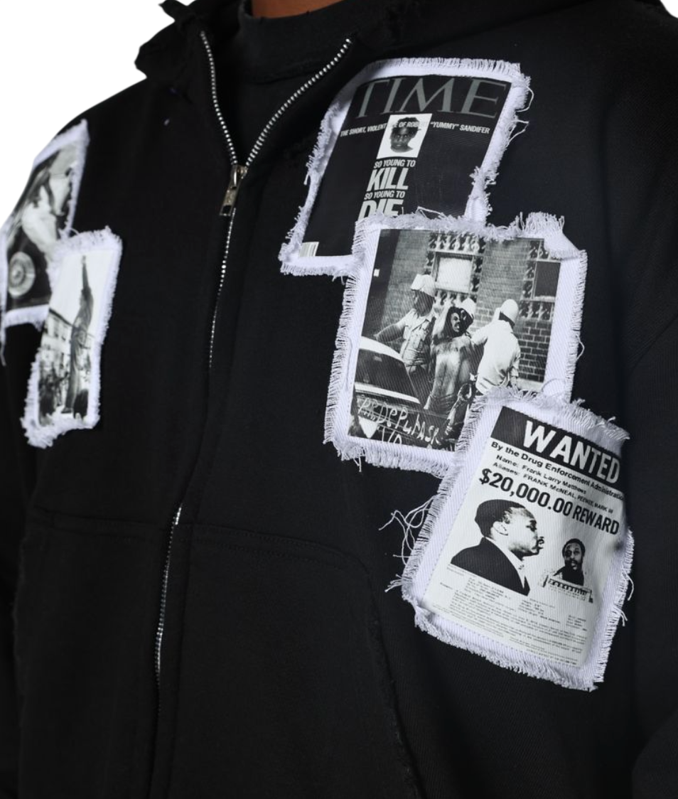 FRATERNAL BLACK WATTBA HOODIE