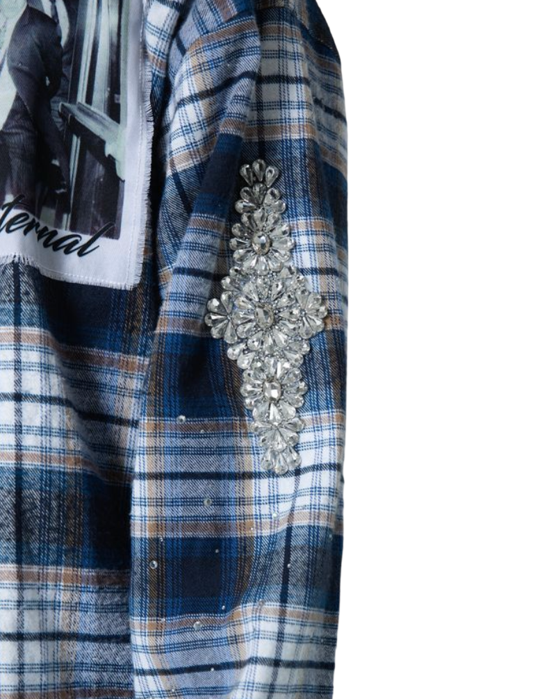 FRATERNAL BLUE DAPPER DON FLANNEL