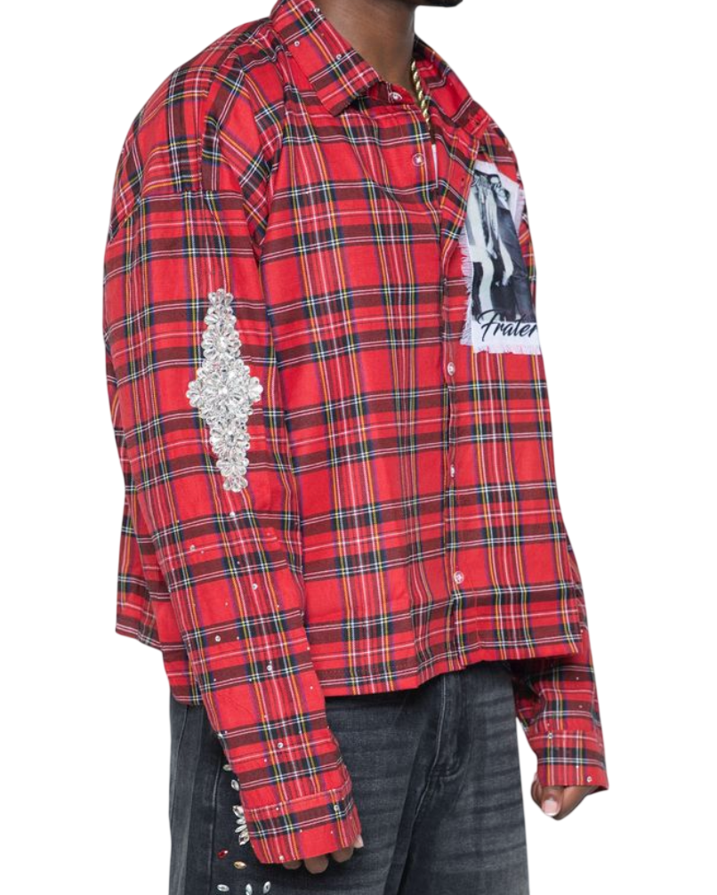 FRATERNAL RED DAPPER DON FLANNEL