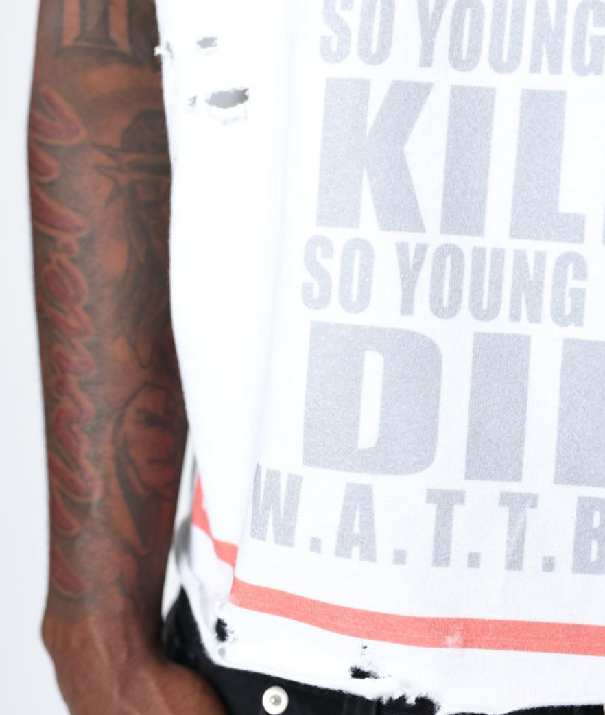 FRATERNAL WHITE YUMMY TEE