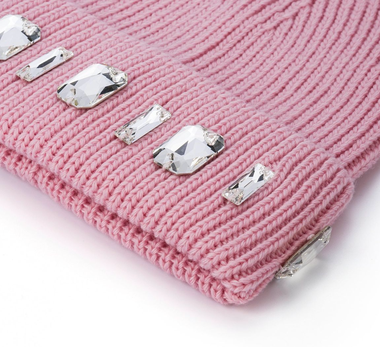LOUIS CROWN PINK BEANIE