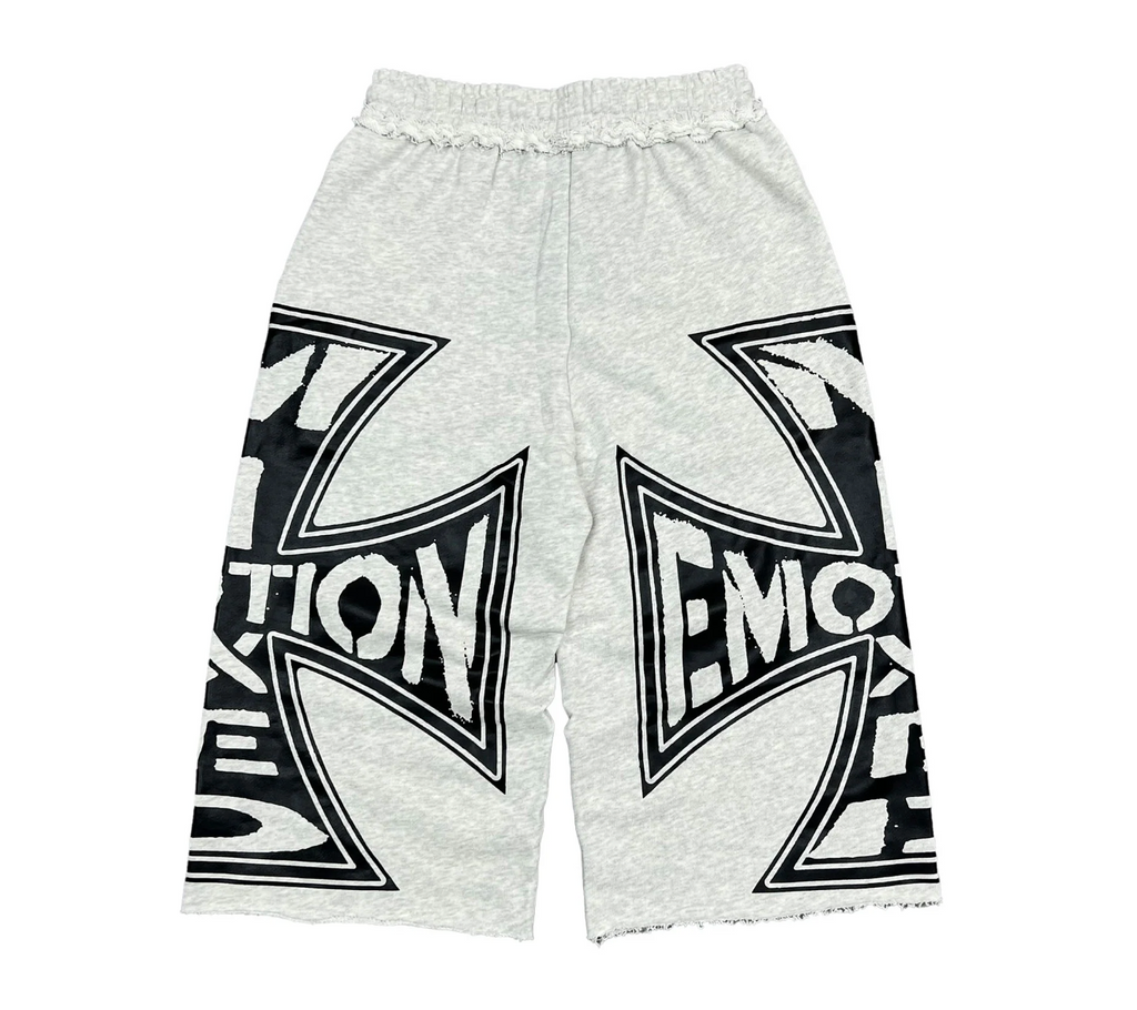MIXED EMOTION GREY LONG SHORTS