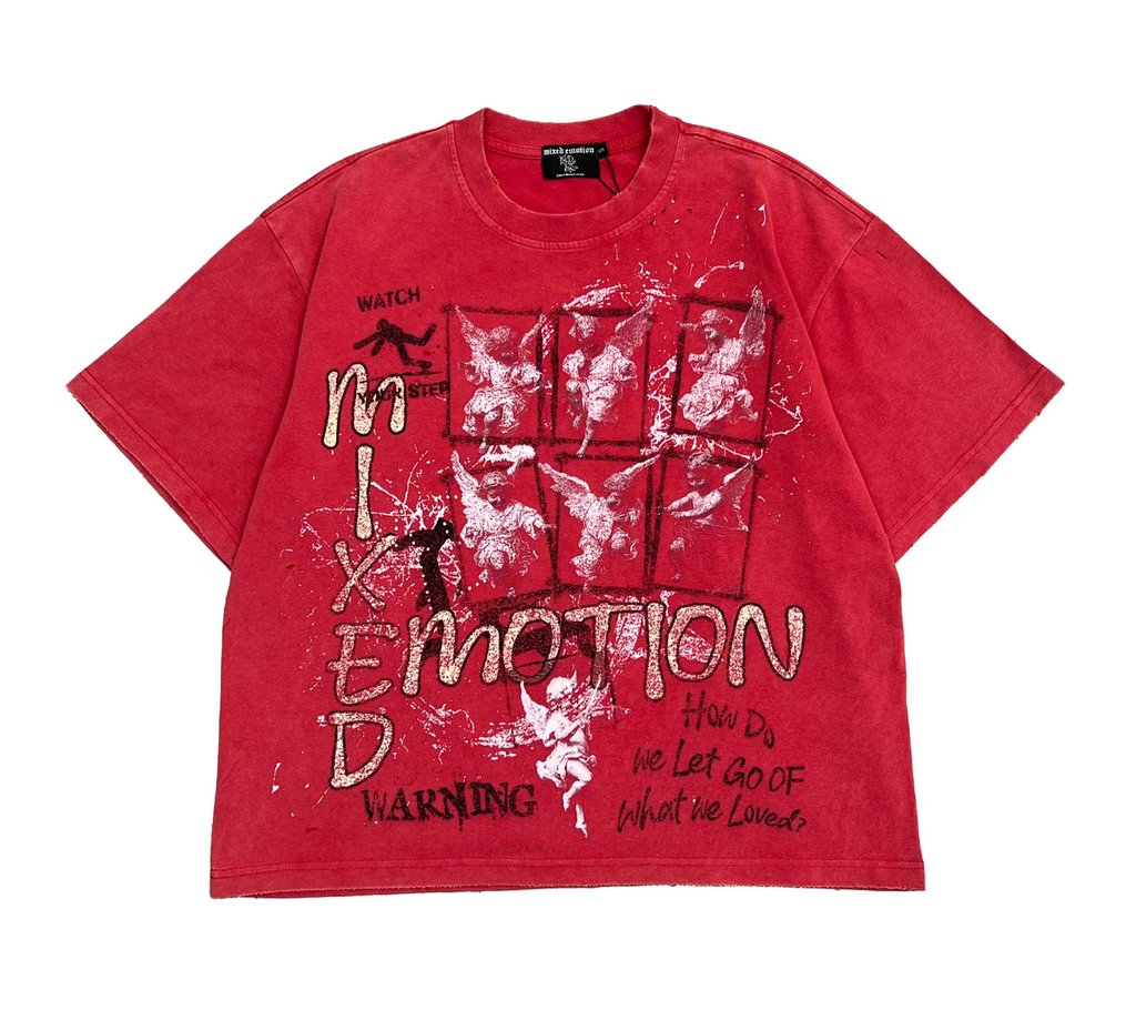 MIXED EMOTION CRIMSON TEE