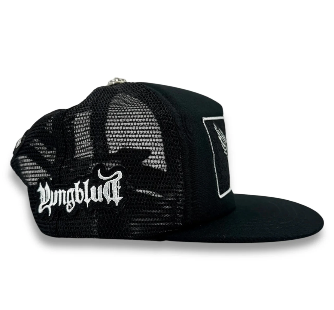 CHROME HEARTS FOTI x YUNGBLUD x AEROSMITH TRUCKER HAT