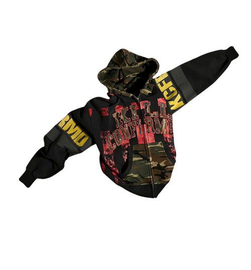 KILL CONFIRMED CAMO UNIT ZIP UP