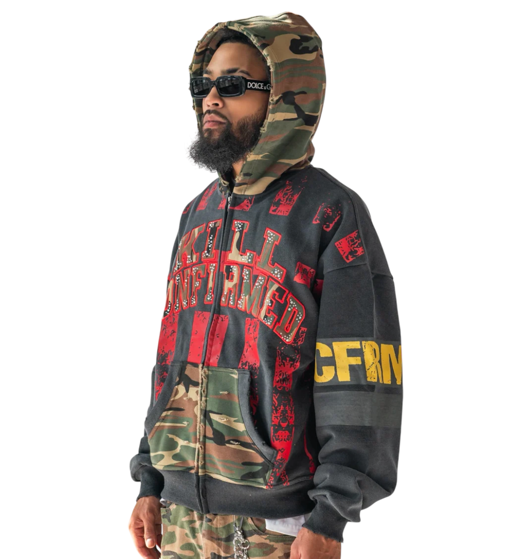 KILL CONFIRMED CAMO UNIT ZIP UP