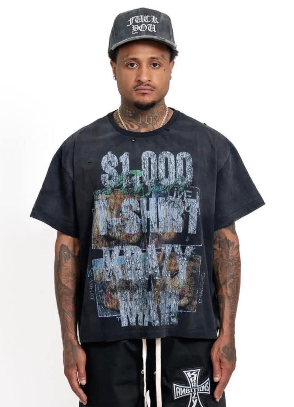 KZA BLACK PRICE TAG TEE