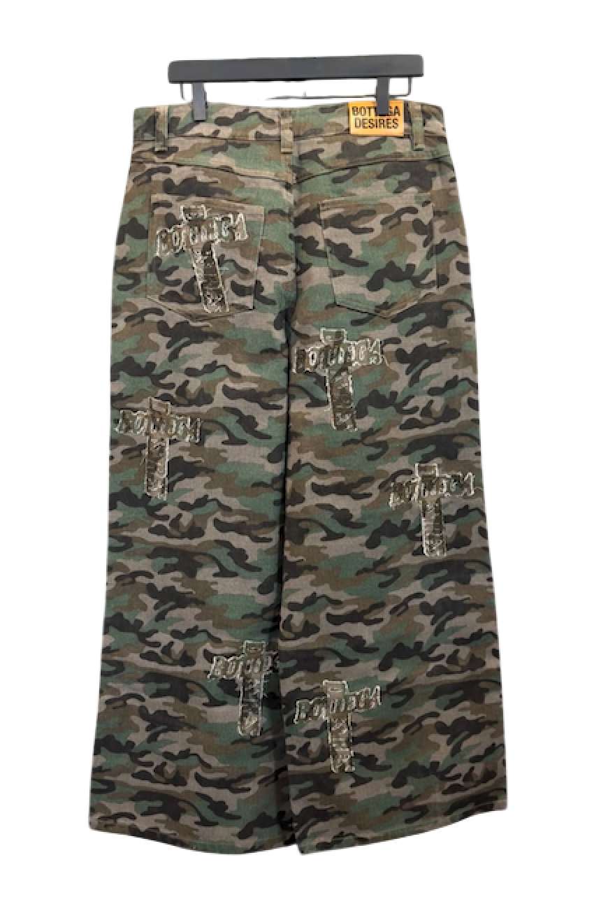 BOTTEGA DESIRES HOLY GRAIL CAMO DENIM