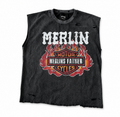 MERLIN FATHER MOTOR CYCLES SLEEVELESS TEE