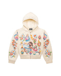 RIGHTEOUS RISEN KING ZIP UP HOODIE CREAM